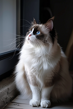 布偶猫可爱清新摄影图
