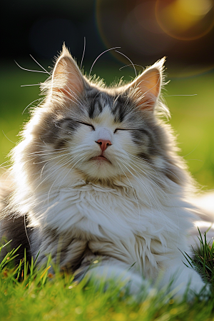 布偶猫可爱长毛猫摄影图