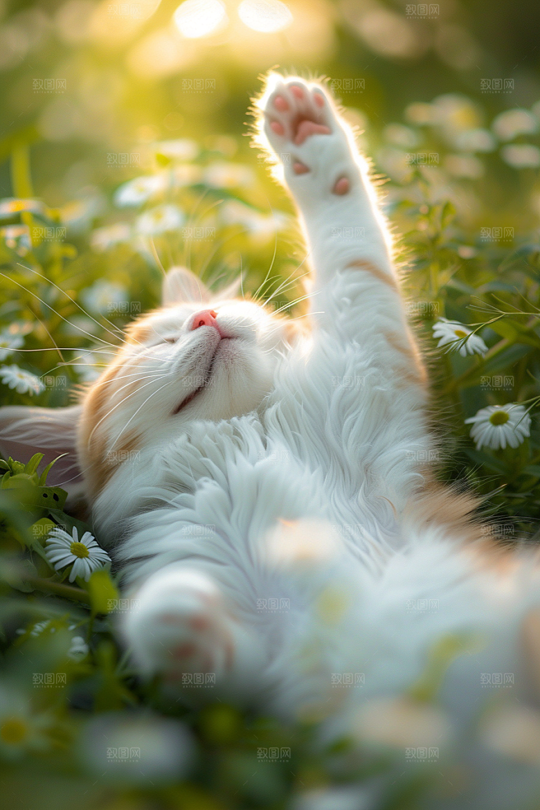 布偶猫长毛猫清新摄影图