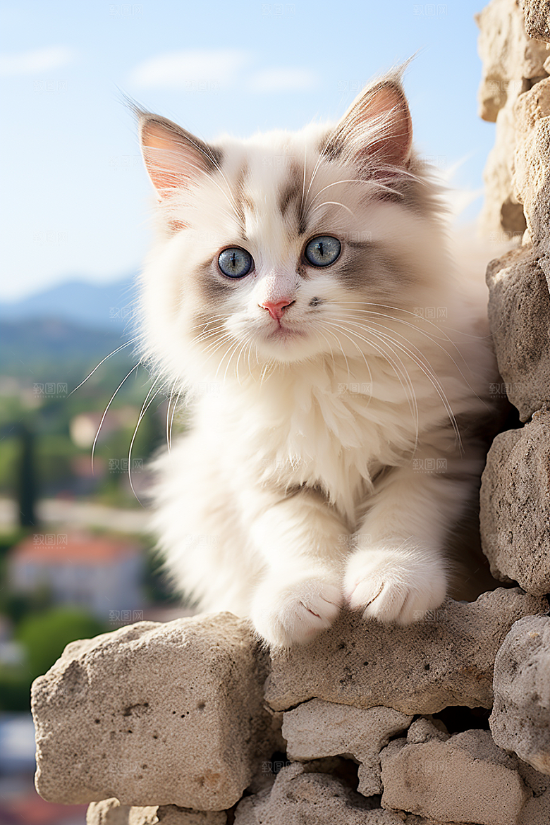 布偶猫长毛猫仙女猫摄影图