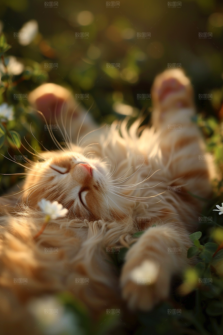 布偶猫长毛猫生活摄影图