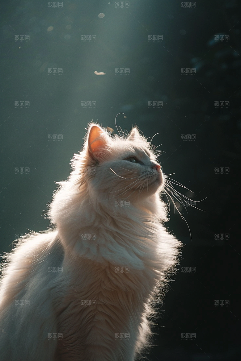 布偶猫长毛猫自然摄影图