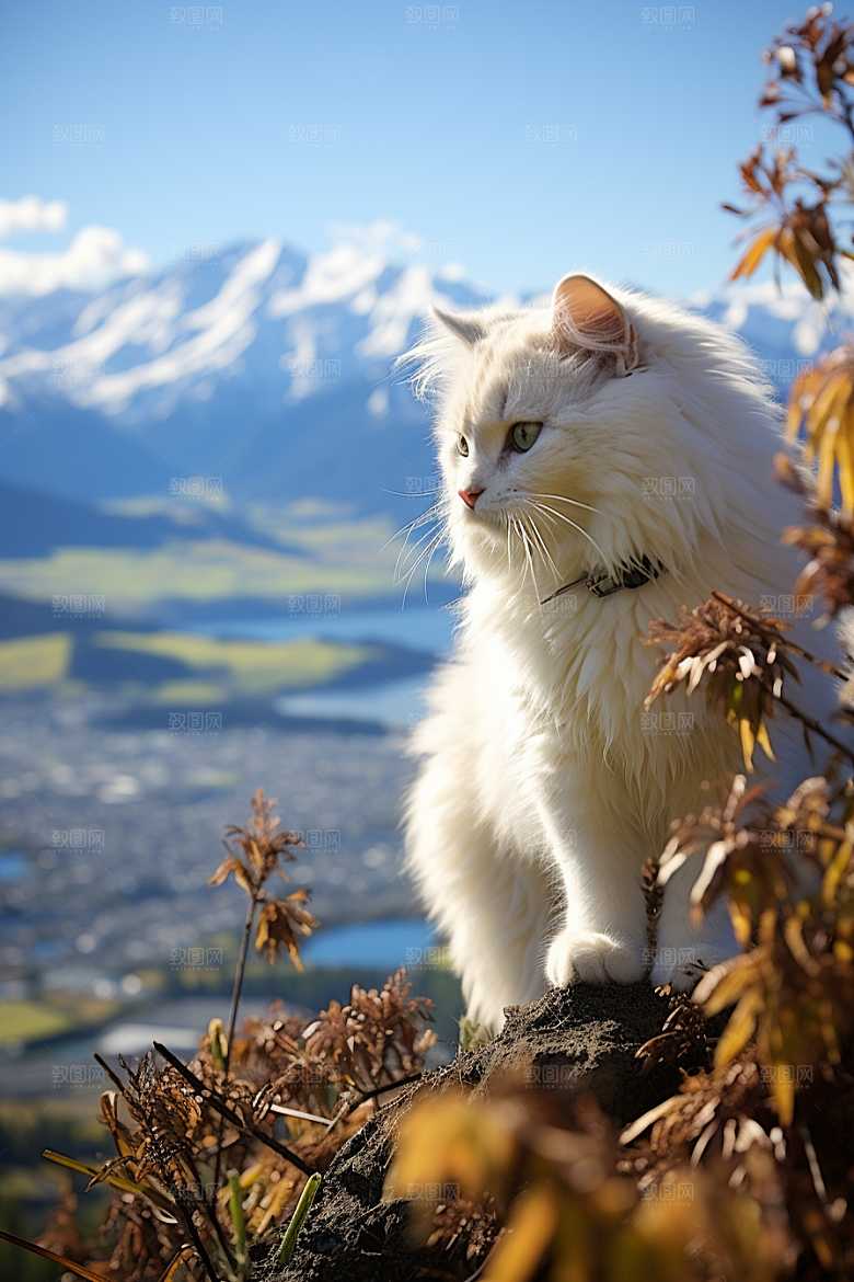 布偶猫长毛猫生活摄影图