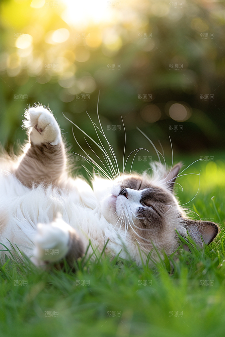 布偶猫养宠宠物摄影图