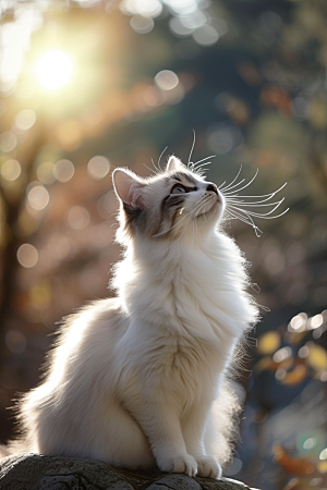 布偶猫仙女猫自然摄影图