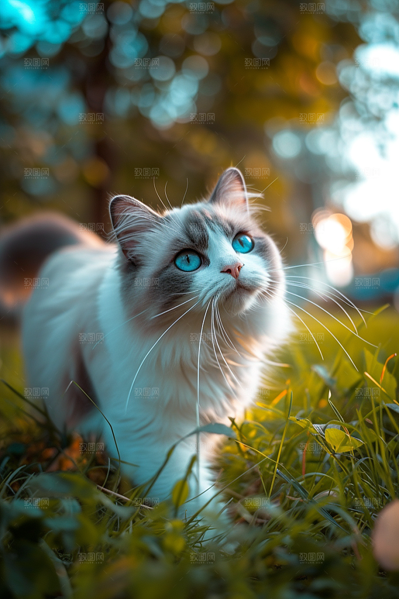 布偶猫自然家居摄影图