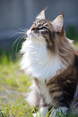布偶猫宠物可爱摄影图