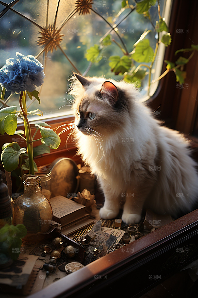 布偶猫家居仙女猫摄影图