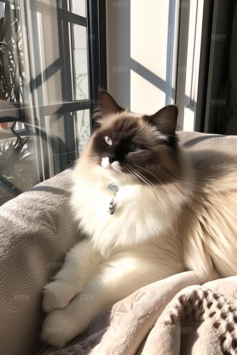 布偶猫可爱自然摄影图