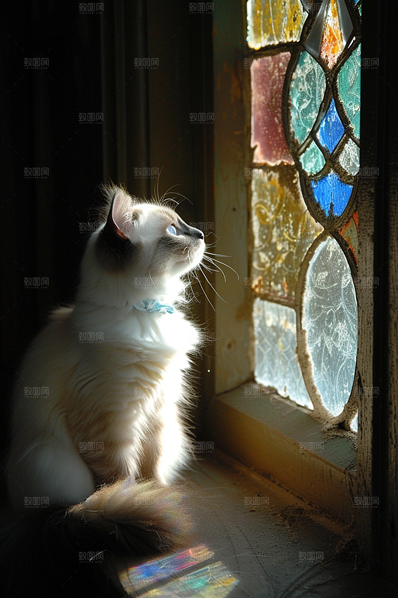 布偶猫可爱生活摄影图