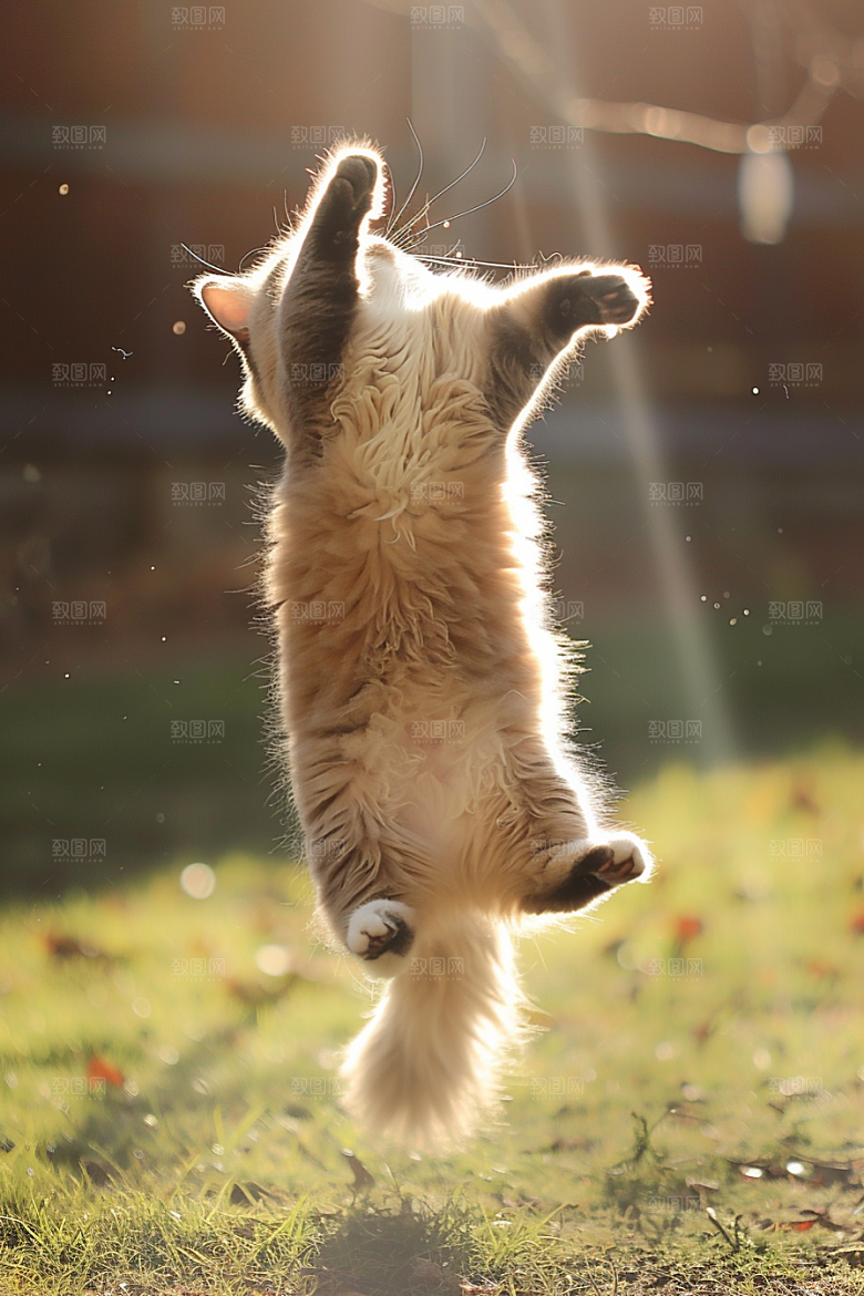 布偶猫长毛猫宠物摄影图