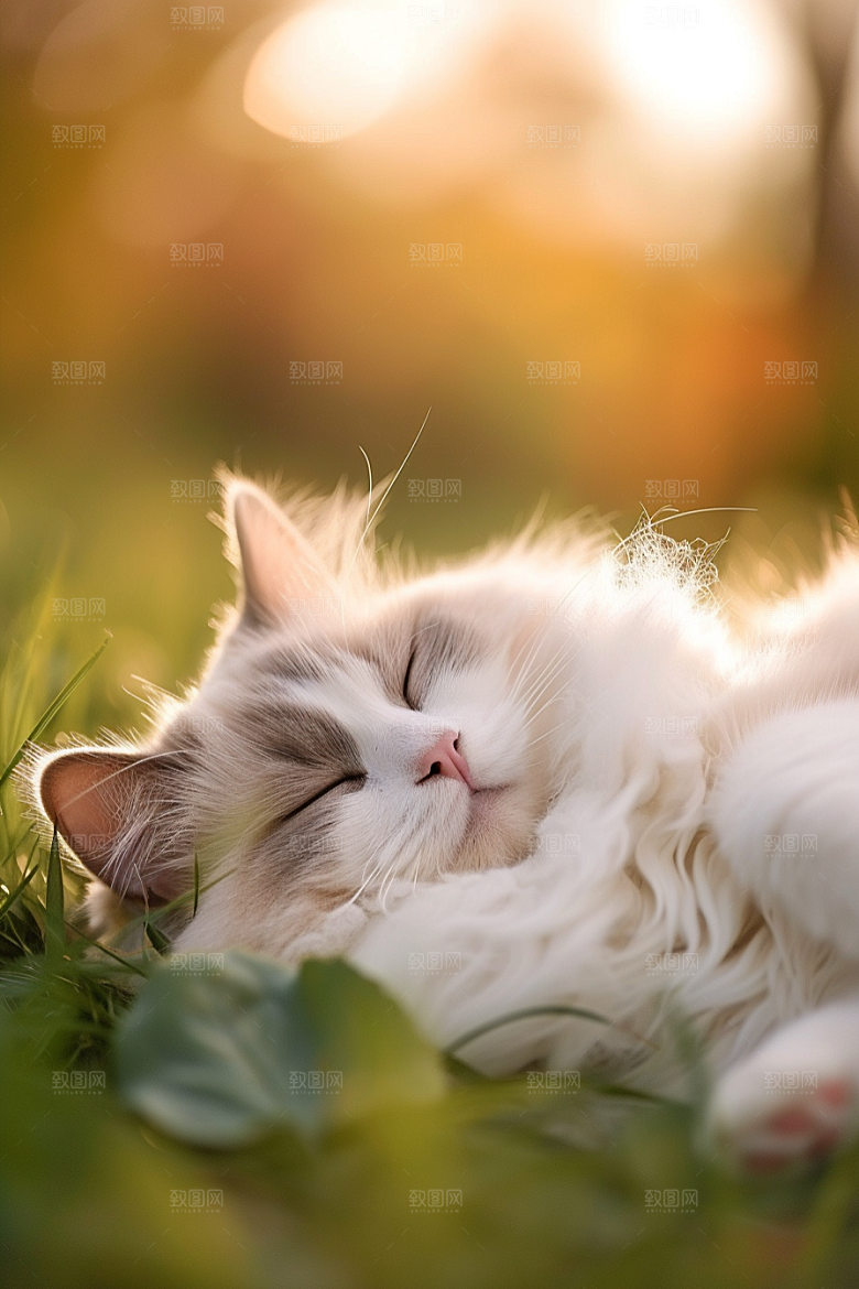 布偶猫清新养宠摄影图