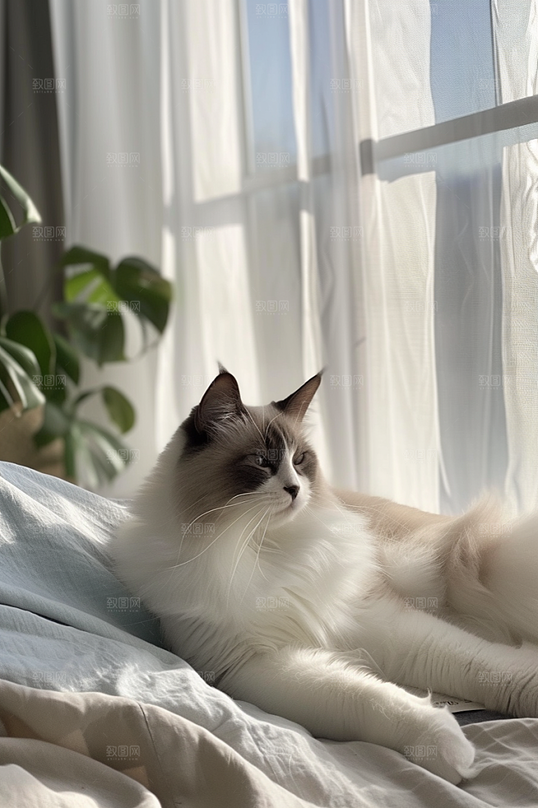 布偶猫宠物高清摄影图