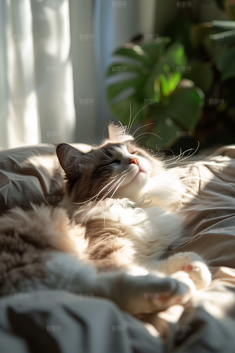 布偶猫可爱高清摄影图