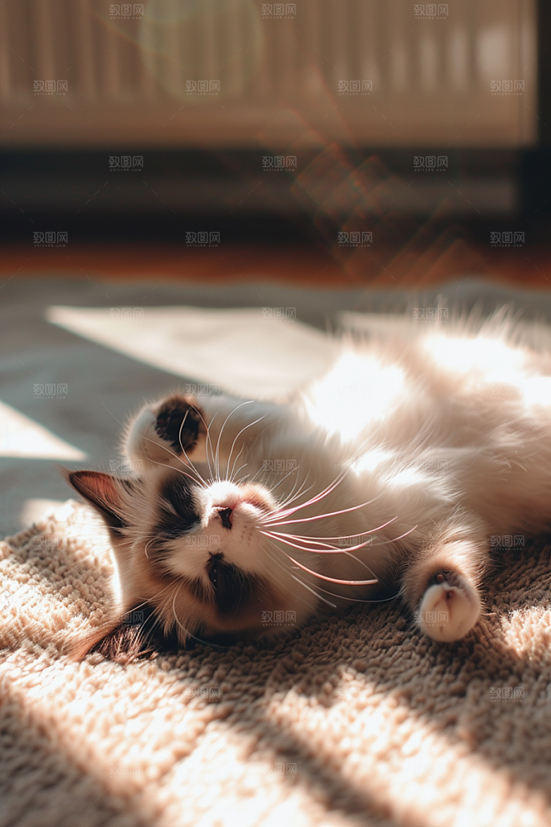 布偶猫养宠自然摄影图
