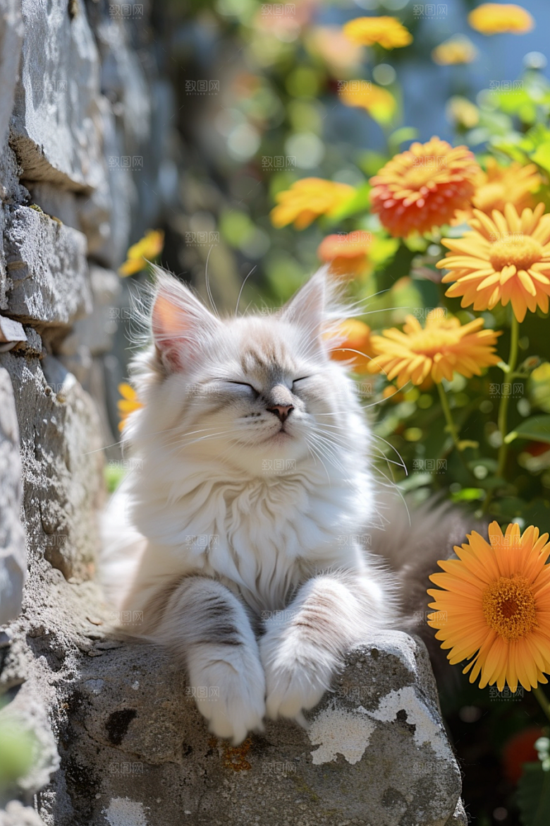 布偶猫自然生活摄影图