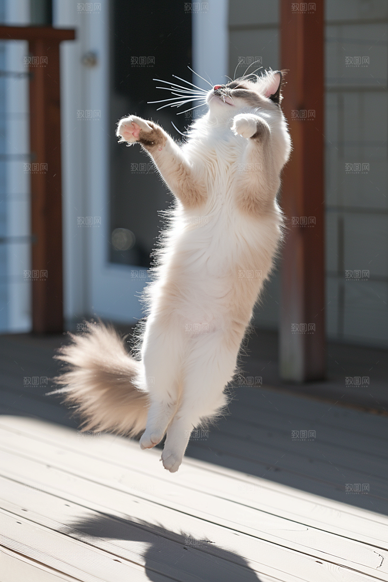 布偶猫长毛猫清新摄影图
