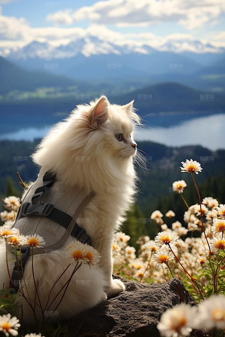 布偶猫长毛猫高清摄影图