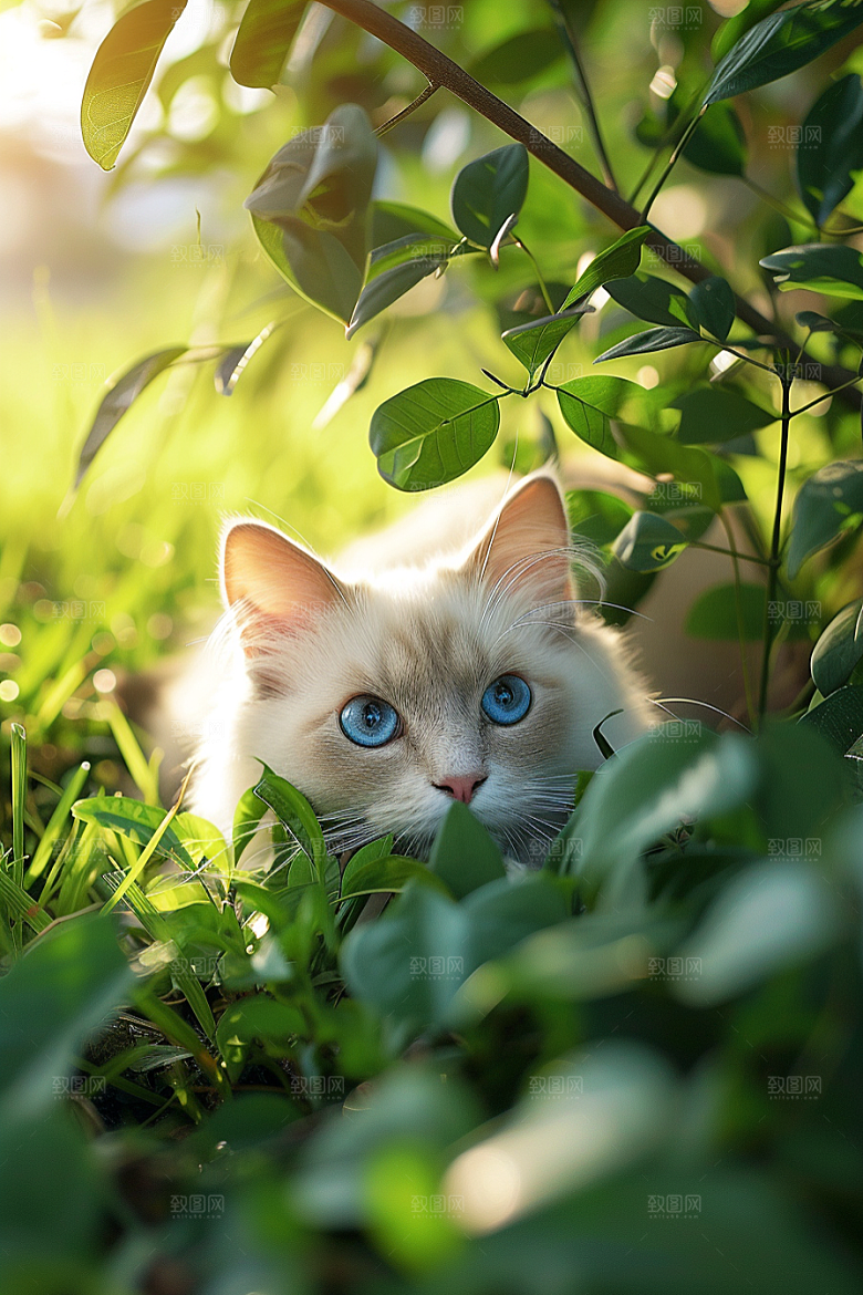 布偶猫自然高清摄影图