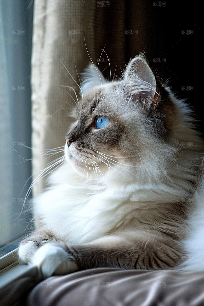 布偶猫生活宠物摄影图