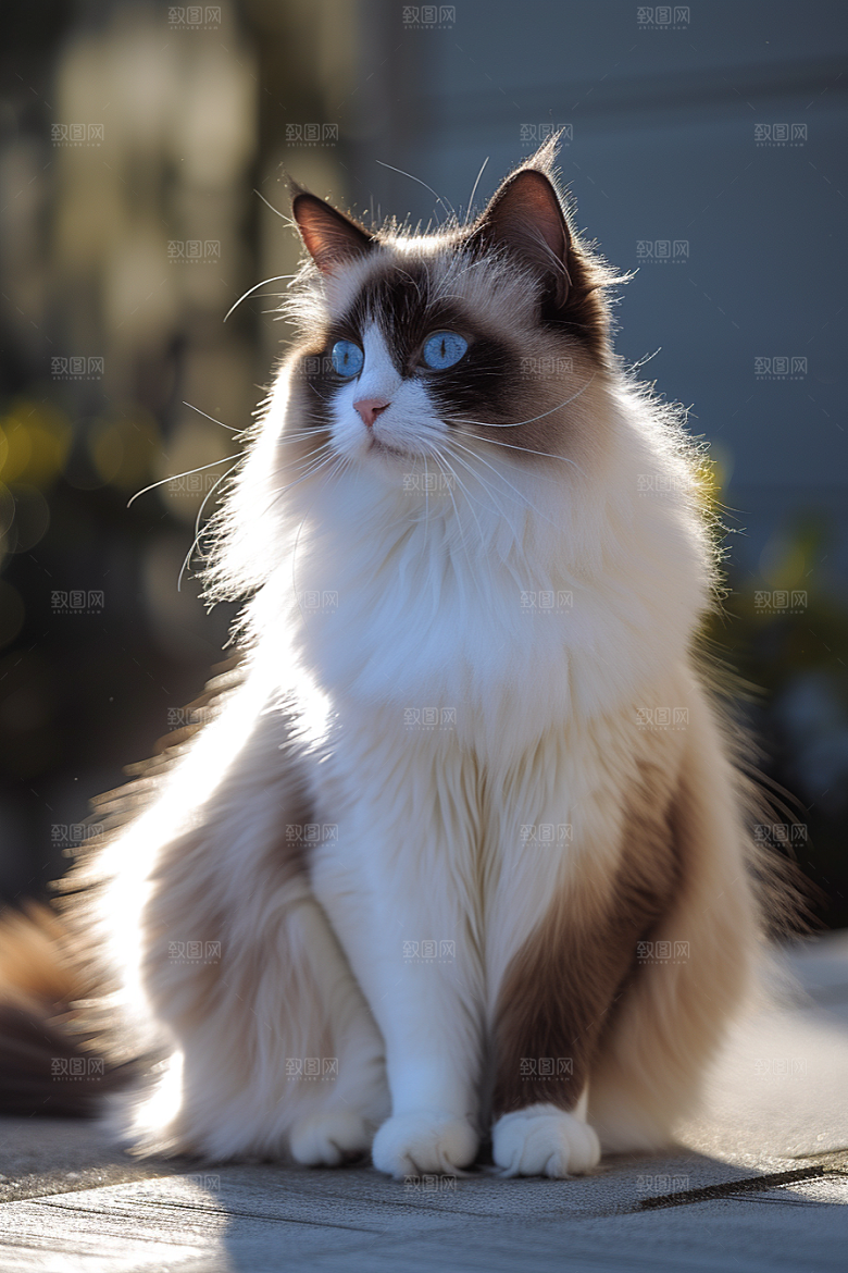 布偶猫自然可爱摄影图