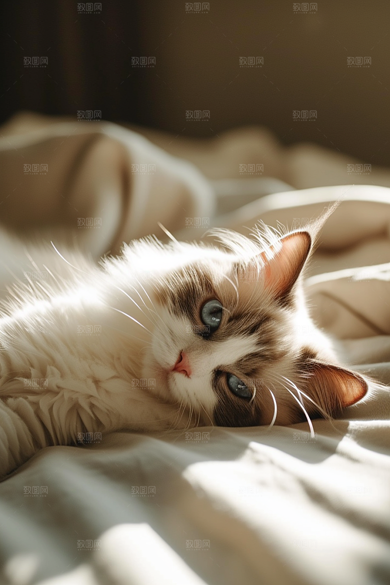 布偶猫仙女猫清新摄影图