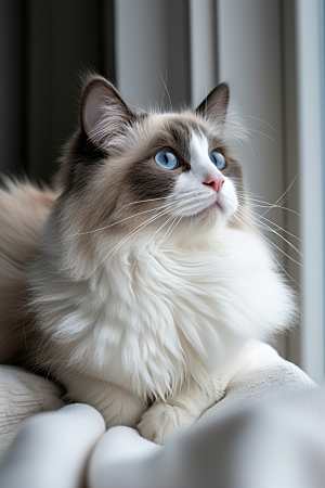 布偶猫仙女猫自然摄影图