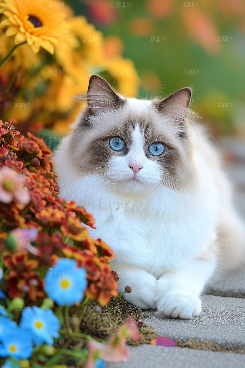 布偶猫可爱自然摄影图
