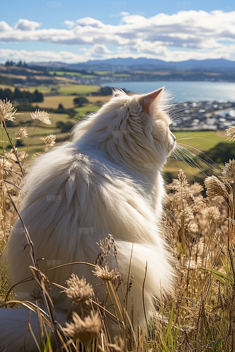 布偶猫长毛猫可爱摄影图