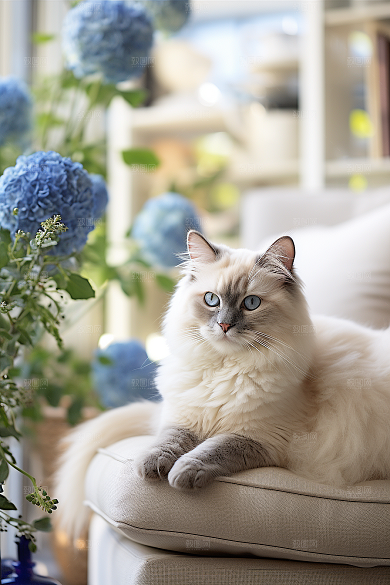 布偶猫高清仙女猫摄影图