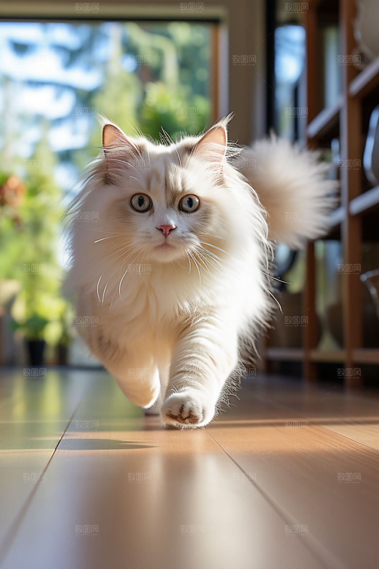 布偶猫宠物可爱摄影图