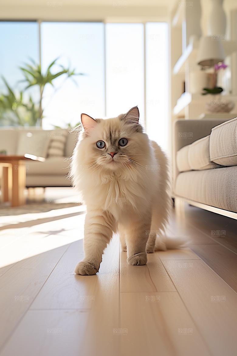 布偶猫家居宠物摄影图