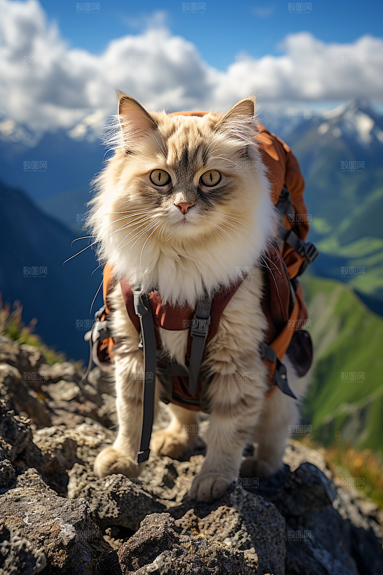 布偶猫自然宠物摄影图