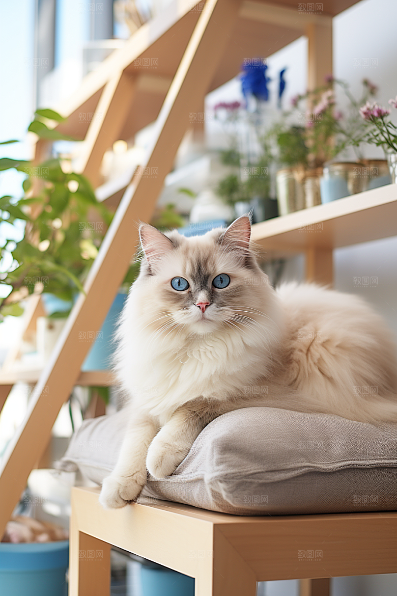 布偶猫生活清新摄影图