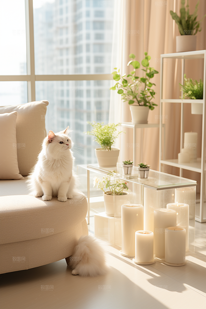 布偶猫可爱长毛猫摄影图