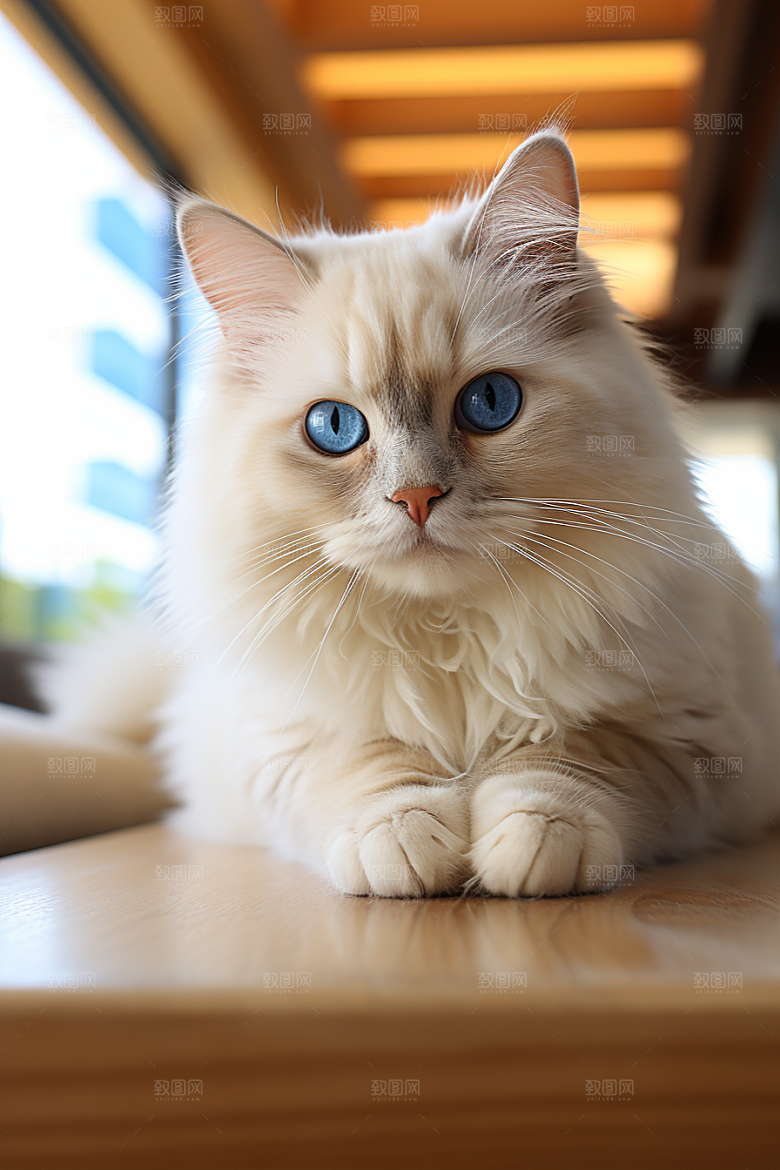 布偶猫长毛猫高清摄影图