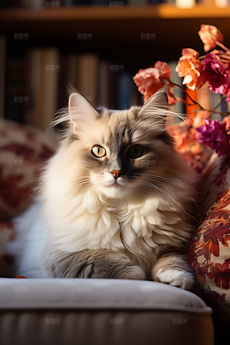 布偶猫生活仙女猫摄影图