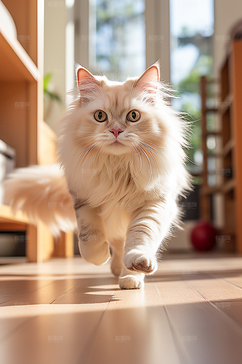 布偶猫长毛猫可爱摄影图