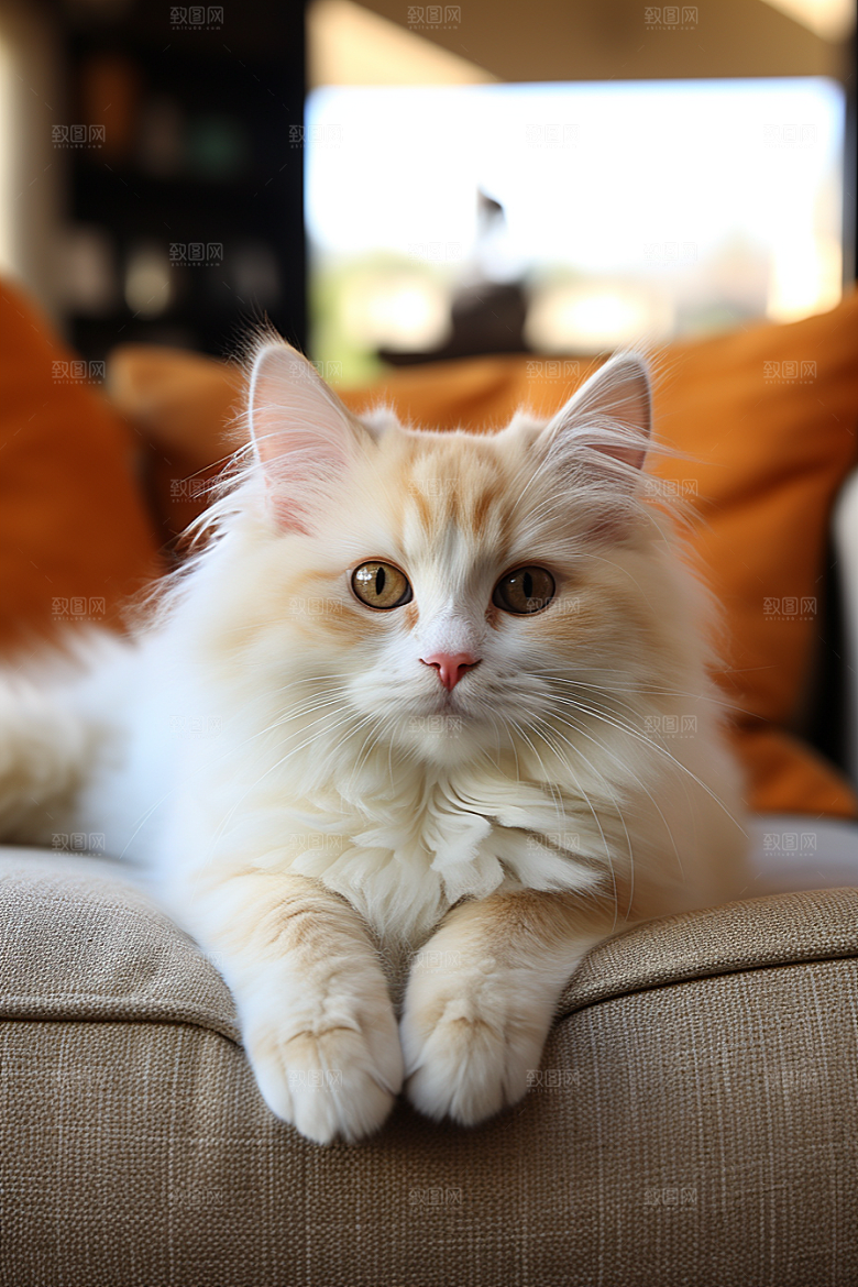 布偶猫长毛猫养宠摄影图