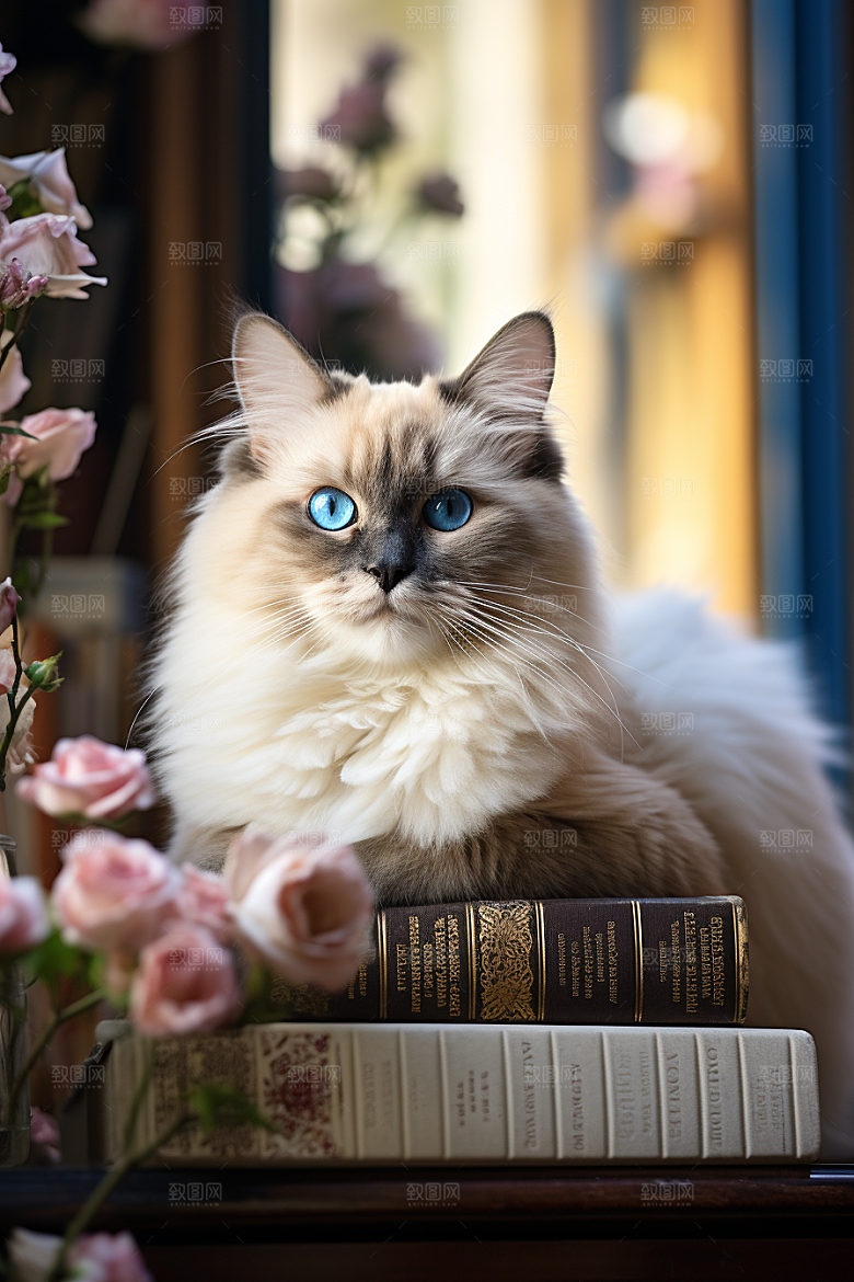 布偶猫仙女猫长毛猫摄影图