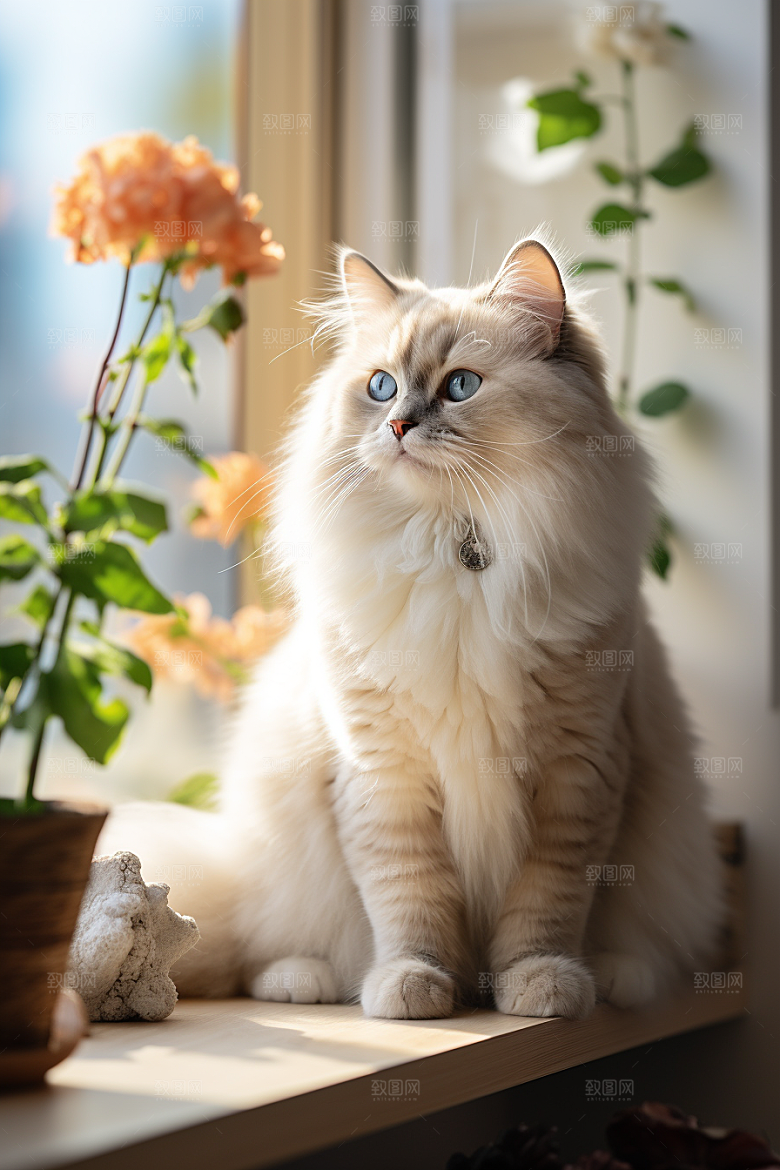 布偶猫宠物高清摄影图