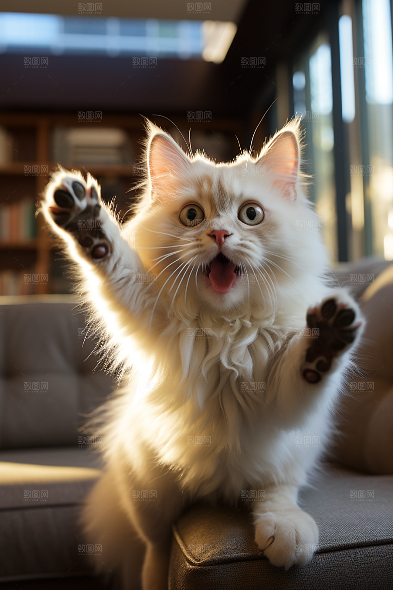 布偶猫养宠家居摄影图