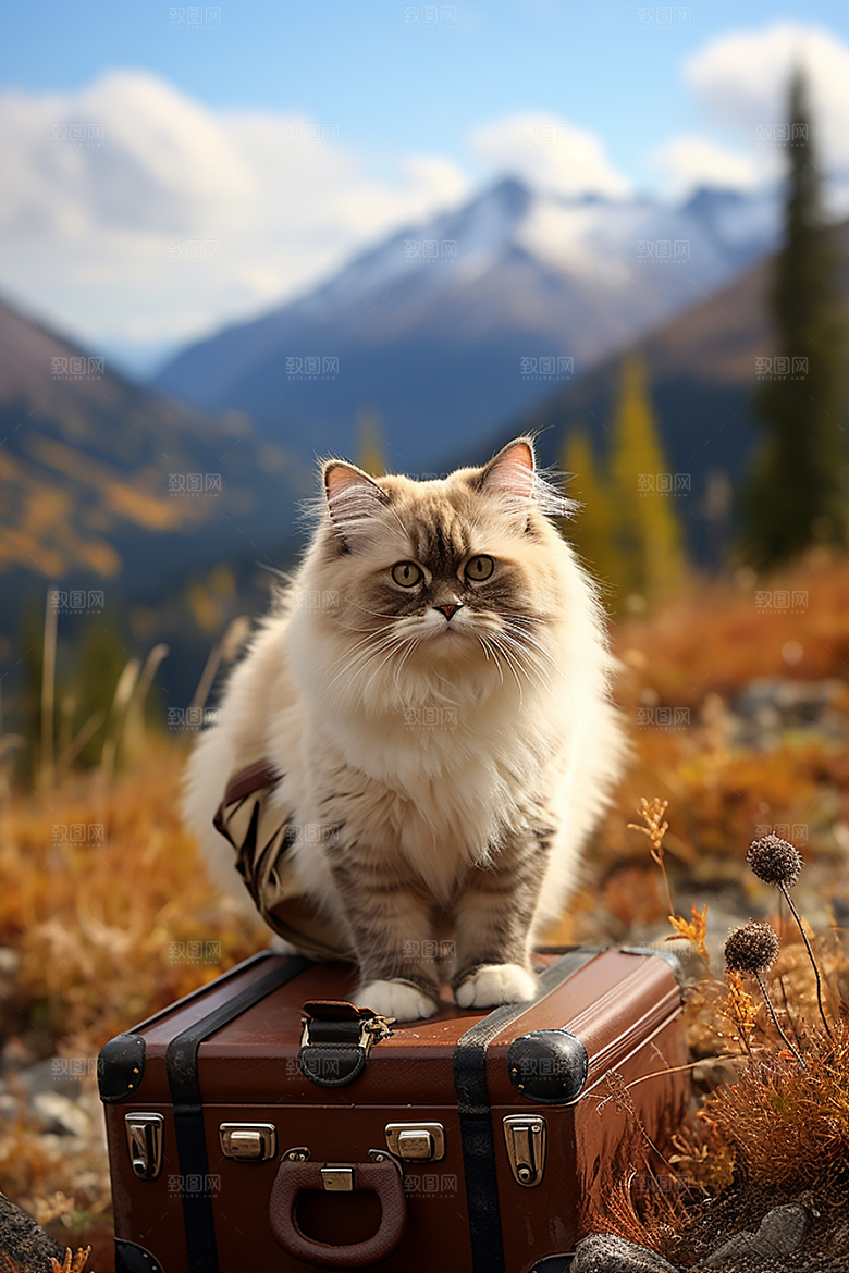 布偶猫宠物仙女猫摄影图