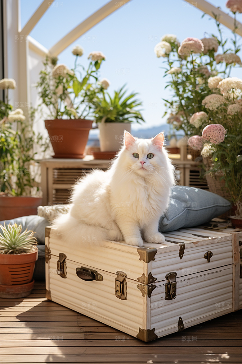 布偶猫清新可爱摄影图