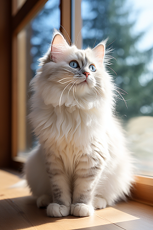 布偶猫可爱仙女猫摄影图