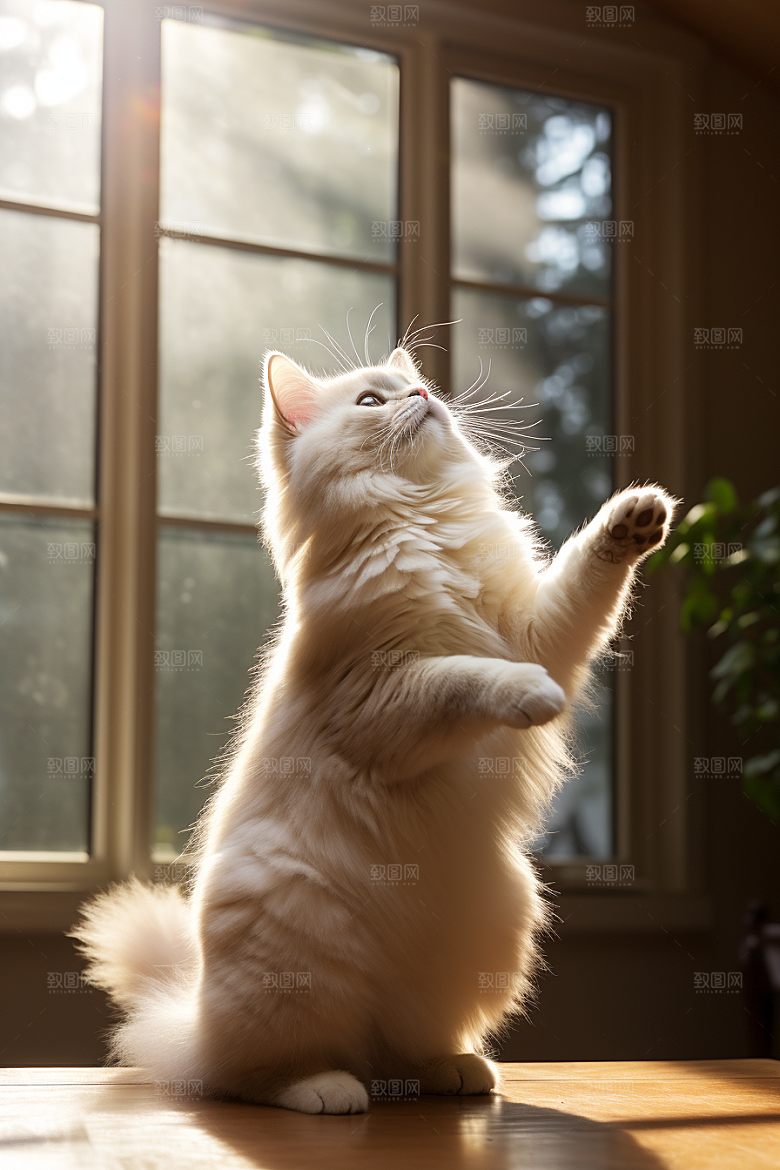 布偶猫养宠清新摄影图