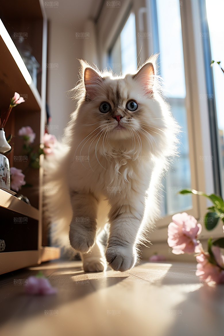 布偶猫自然宠物摄影图