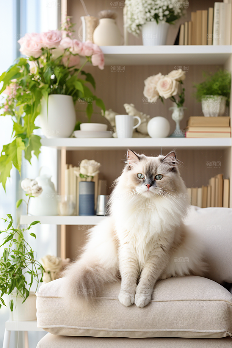 布偶猫自然生活摄影图