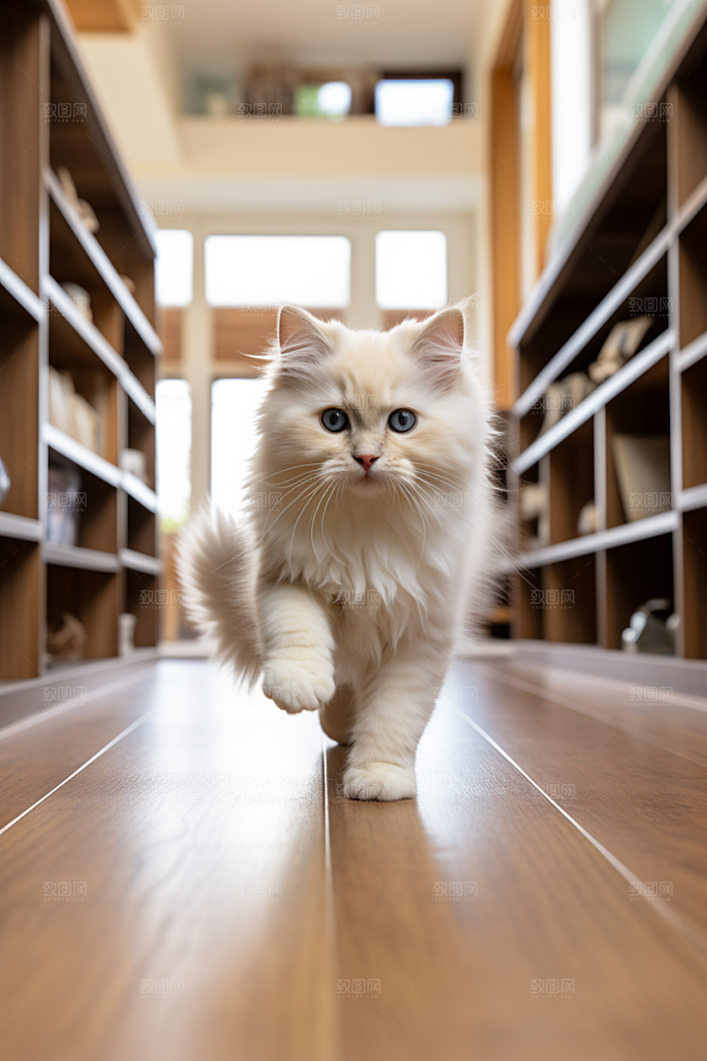 布偶猫清新自然摄影图