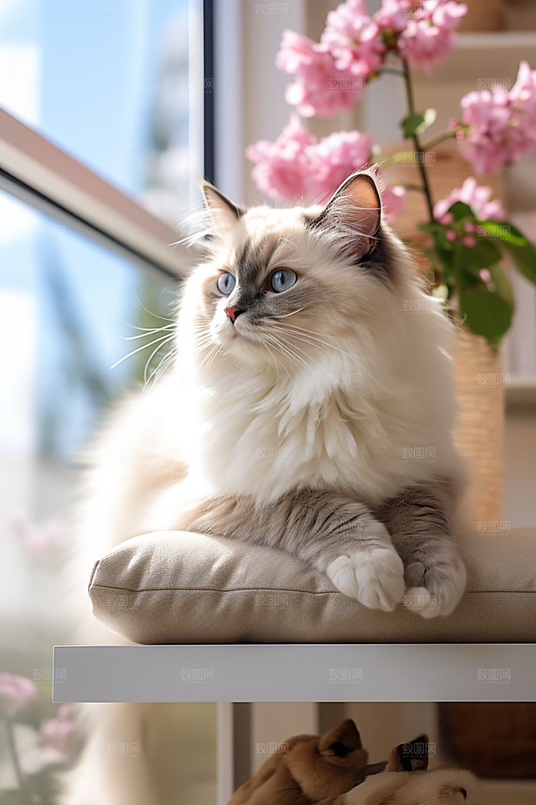 布偶猫家居可爱摄影图